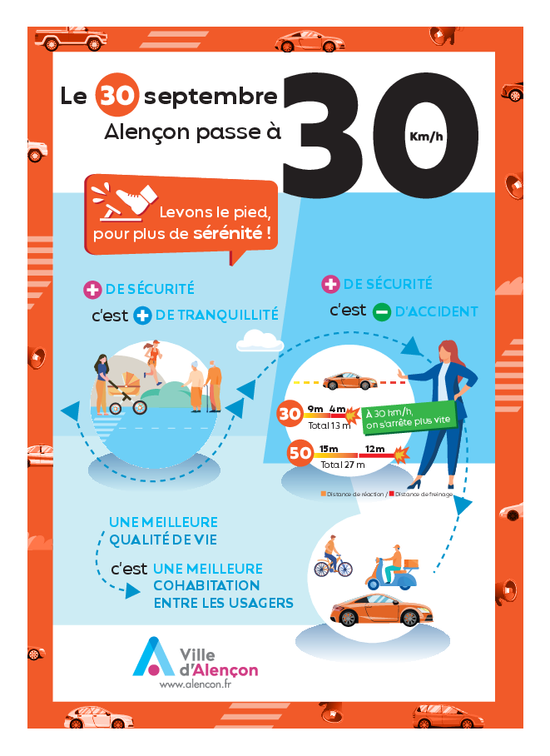 Alençon zone 30km/h