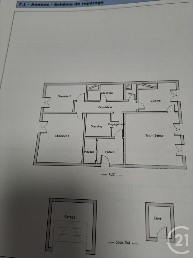 Appartement F3 à vendre - 3 pièces - 69.58 m2 - ALENCON - 61 - BASSE-NORMANDIE - Century 21 Harmony